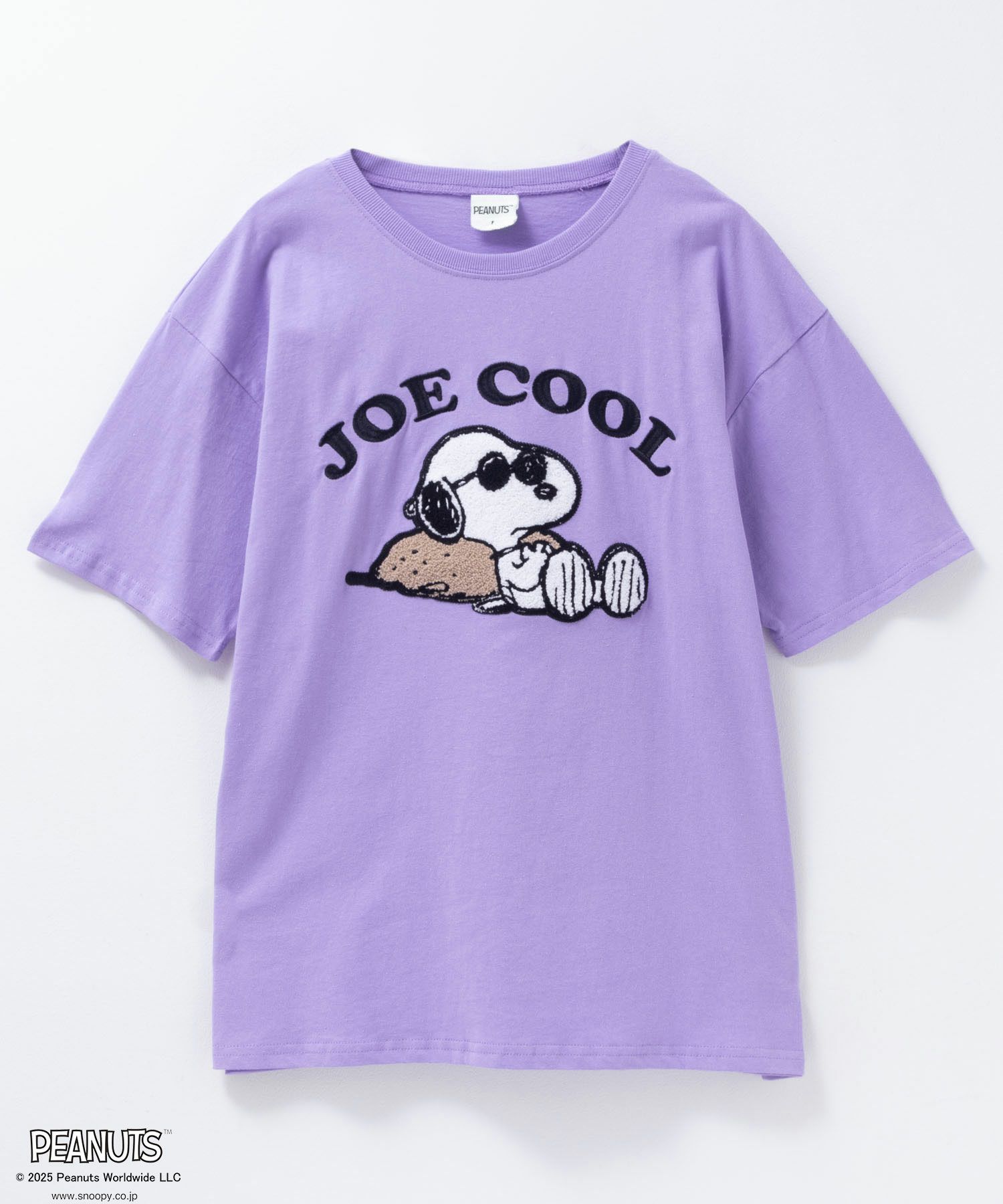 PEANUTS SNOOPY サガラ刺繍Tシャツ レディース ネコポス 対応商品