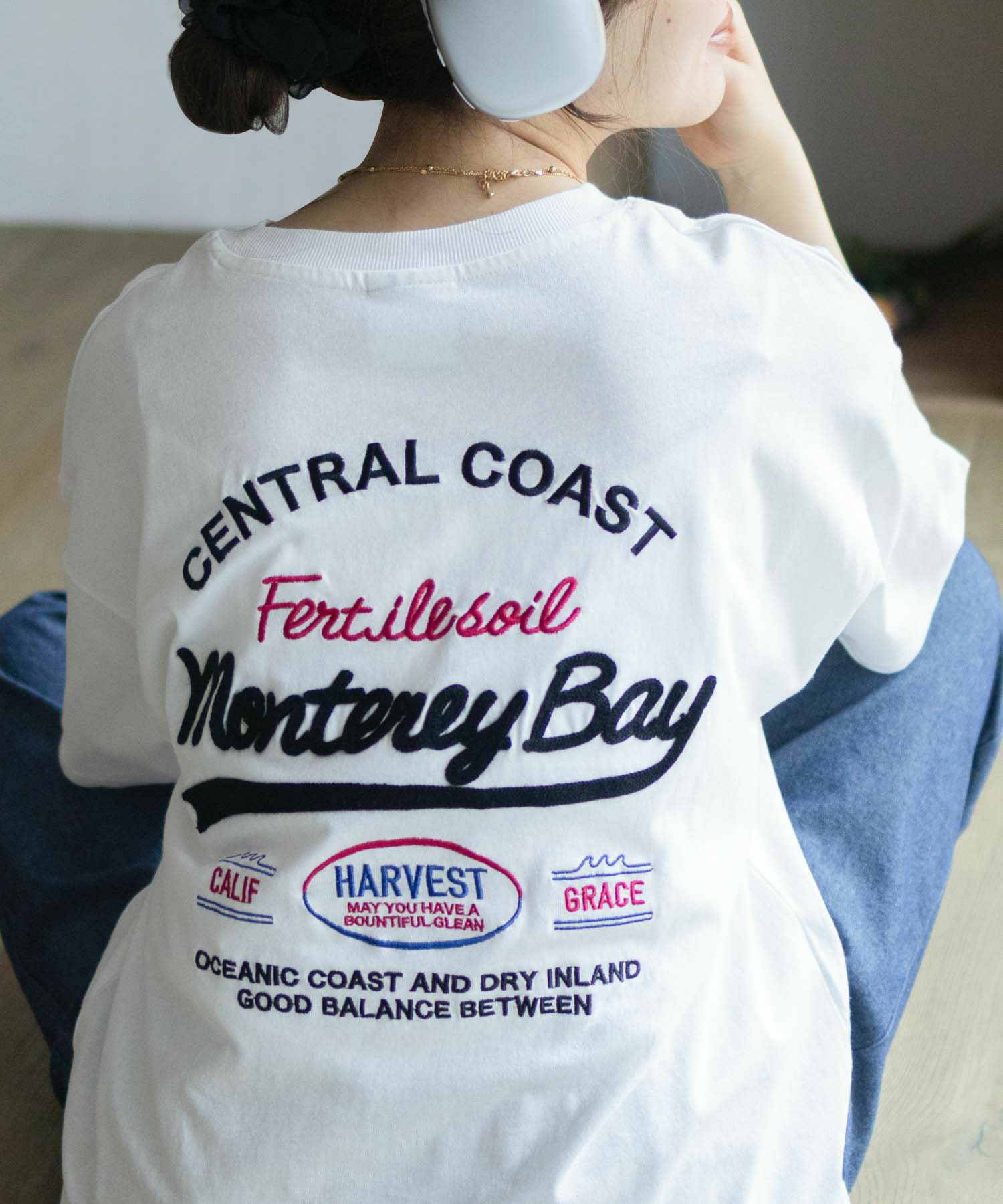 UNDERWRAPS  ビッグ刺繍ラウンドTシャツ レディース メール便 対応商品商品画像-1