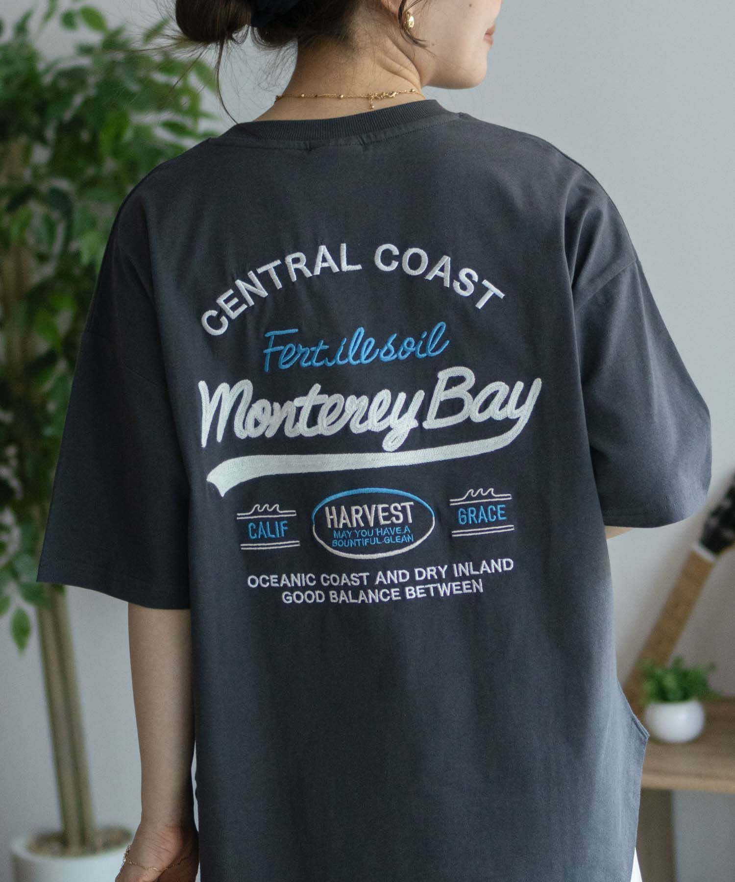UNDERWRAPS  ビッグ刺繍ラウンドTシャツ レディース メール便 対応商品商品サムネイル-2