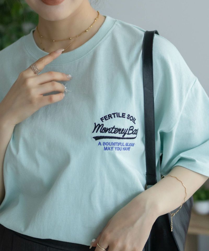 UNDERWRAPS ビッグ刺繍ラウンドTシャツ レディース メール便 対応商品商品画像-17