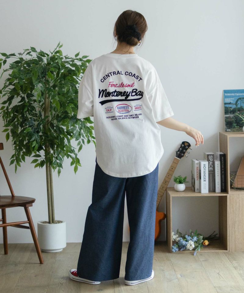 UNDERWRAPS ビッグ刺繍ラウンドTシャツ レディース メール便 対応商品商品画像-30