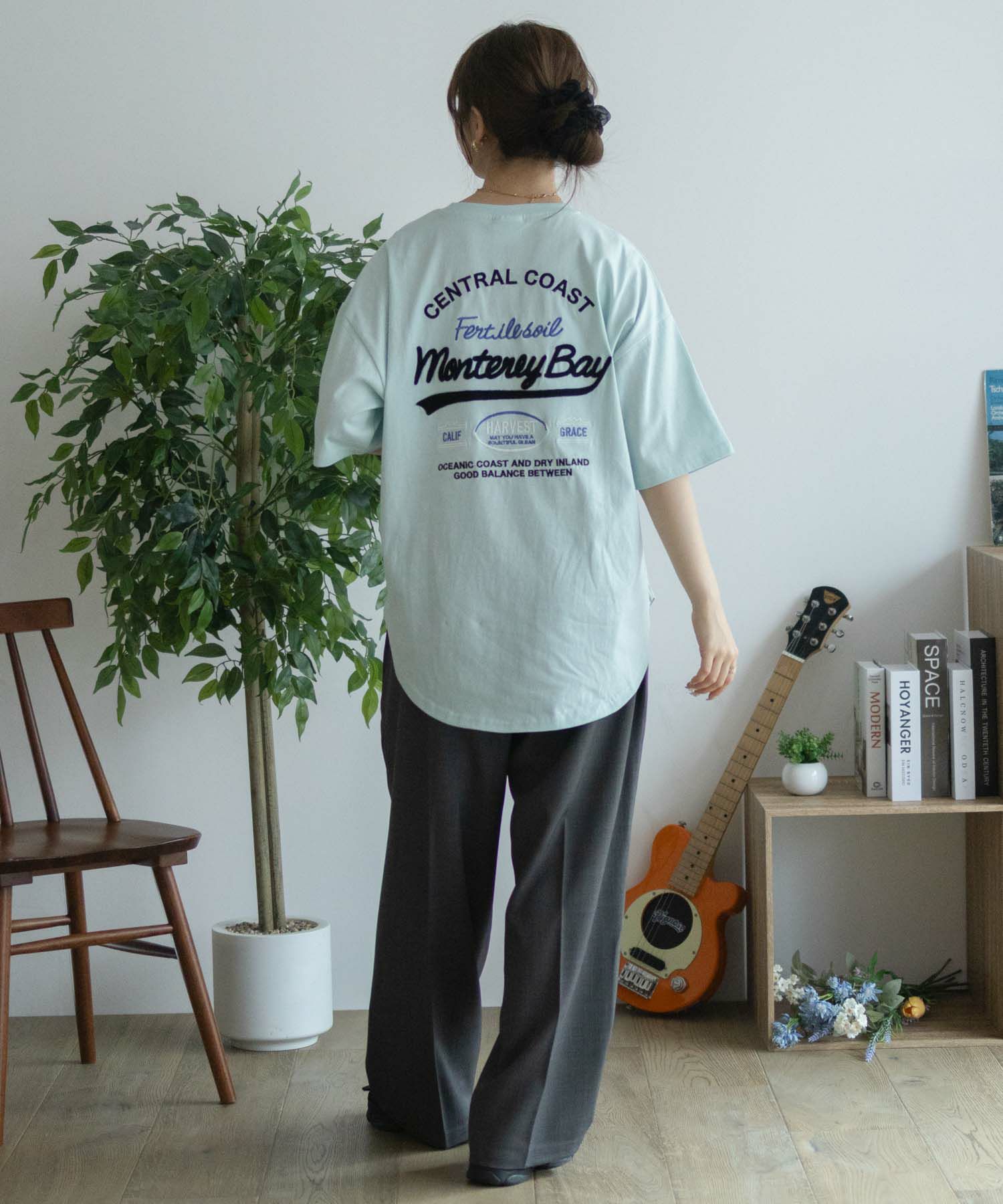 UNDERWRAPS ビッグ刺繍ラウンドTシャツ レディース ネコポス 対応商品