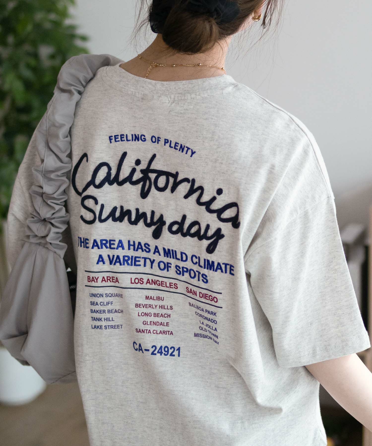 UNDERWRAPS ビッグ刺繍ラウンドTシャツ レディース メール便 対応商品商品画像-3