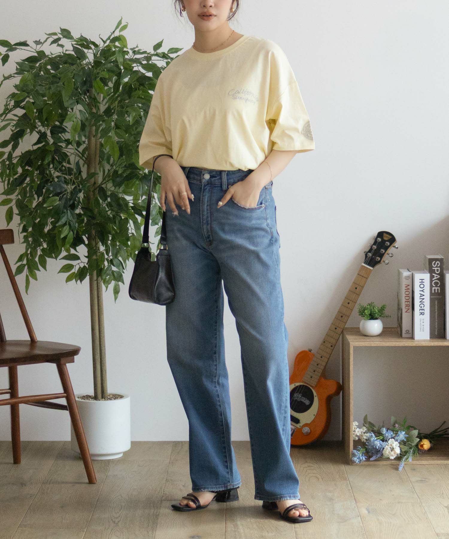 UNDERWRAPS ビッグ刺繍ラウンドTシャツ レディース ネコポス 対応商品