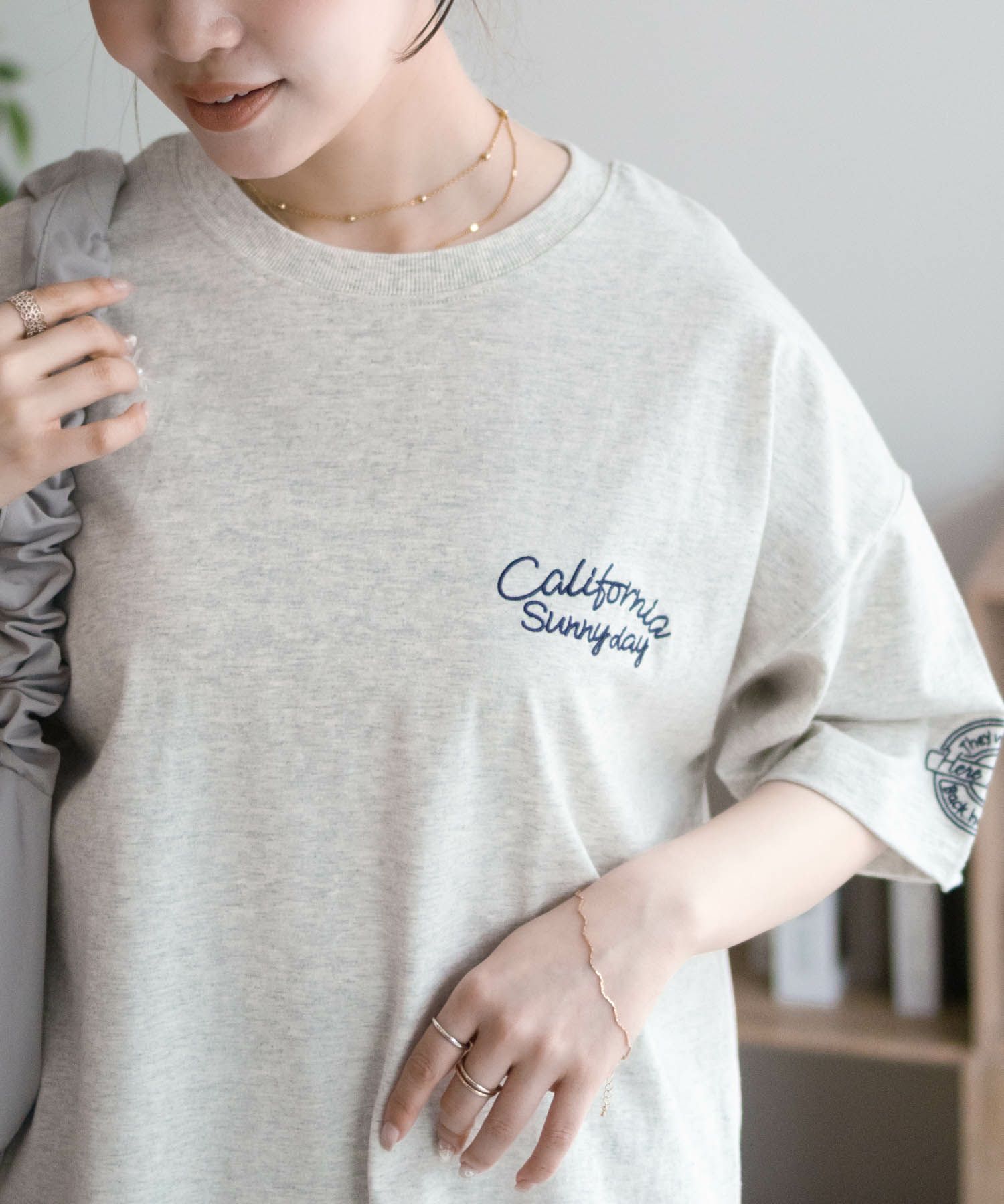 UNDERWRAPS ビッグ刺繍ラウンドTシャツ レディース ネコポス 対応商品