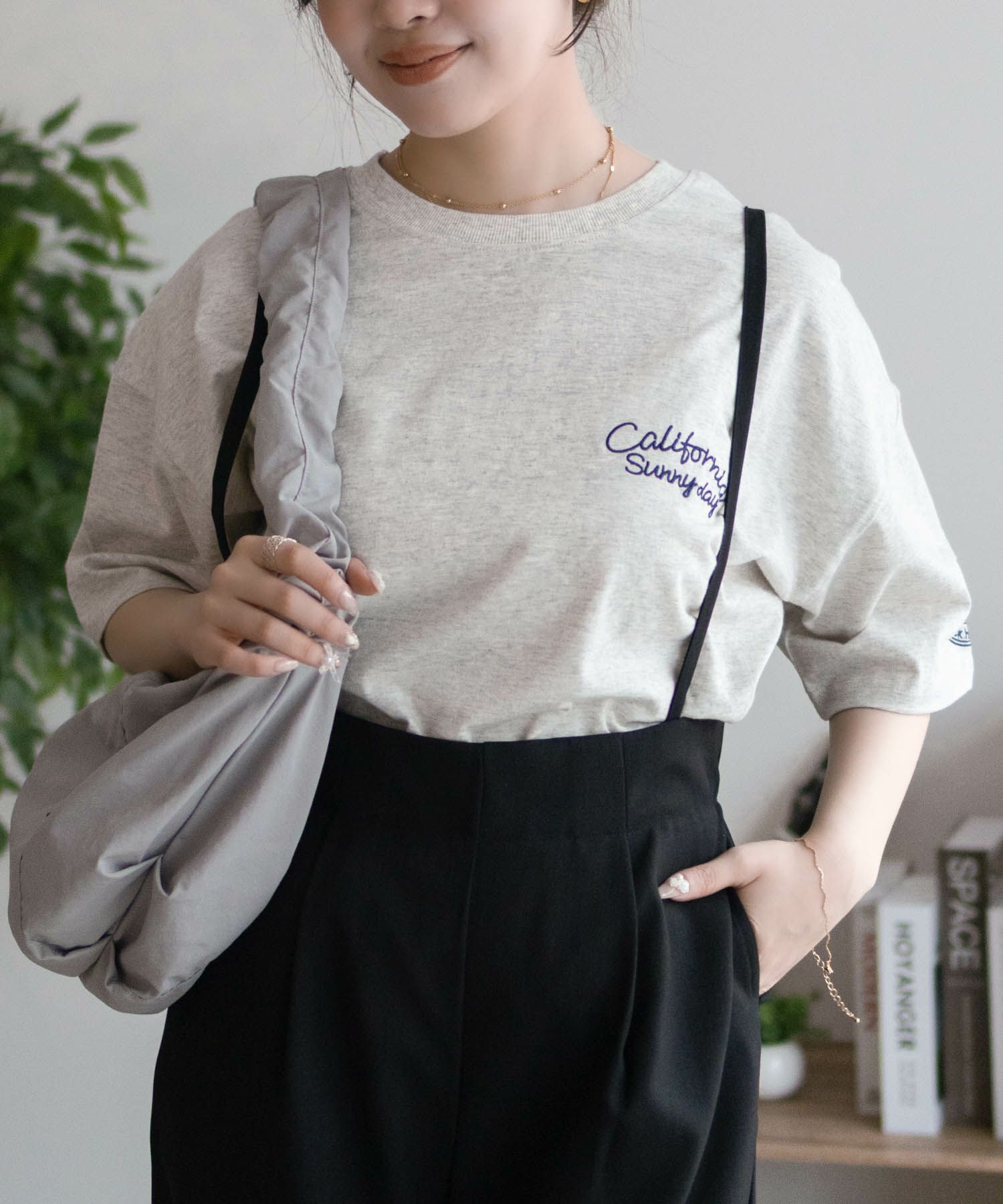 UNDERWRAPS  ビッグ刺繍ラウンドTシャツ レディース メール便 対応商品商品画像-19