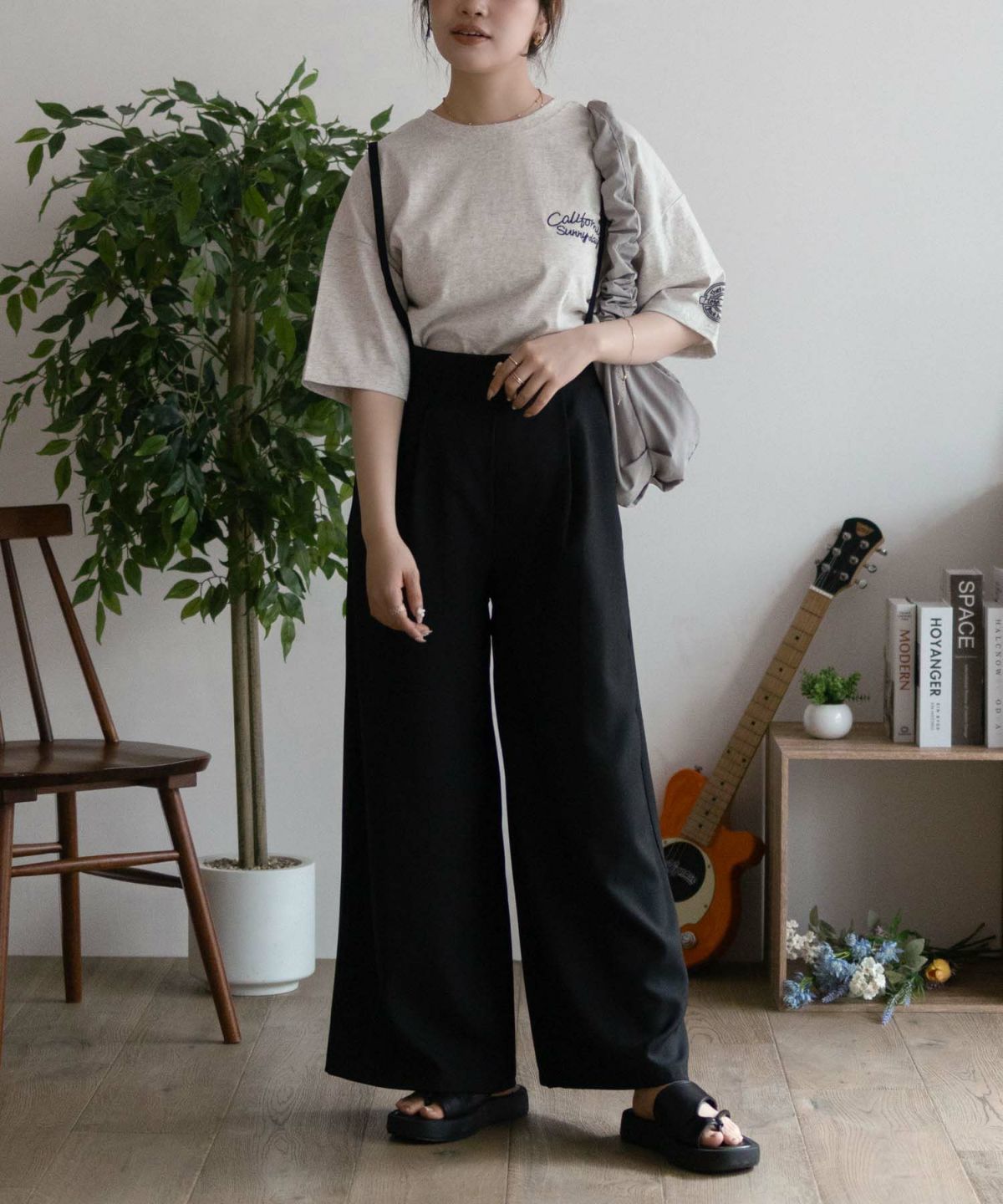 UNDERWRAPS ビッグ刺繍ラウンドTシャツ レディース ネコポス 対応商品