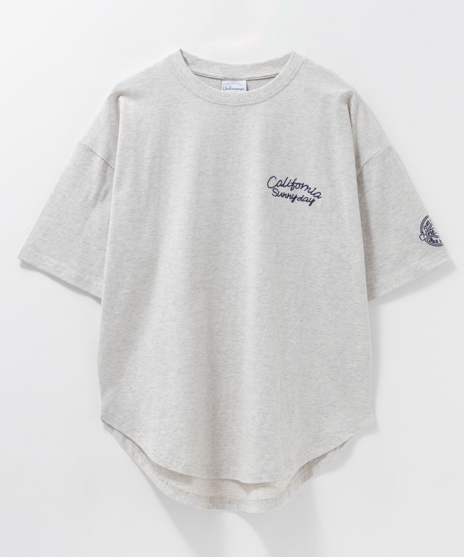 UNDERWRAPS ビッグ刺繍ラウンドTシャツ レディース ネコポス 対応商品