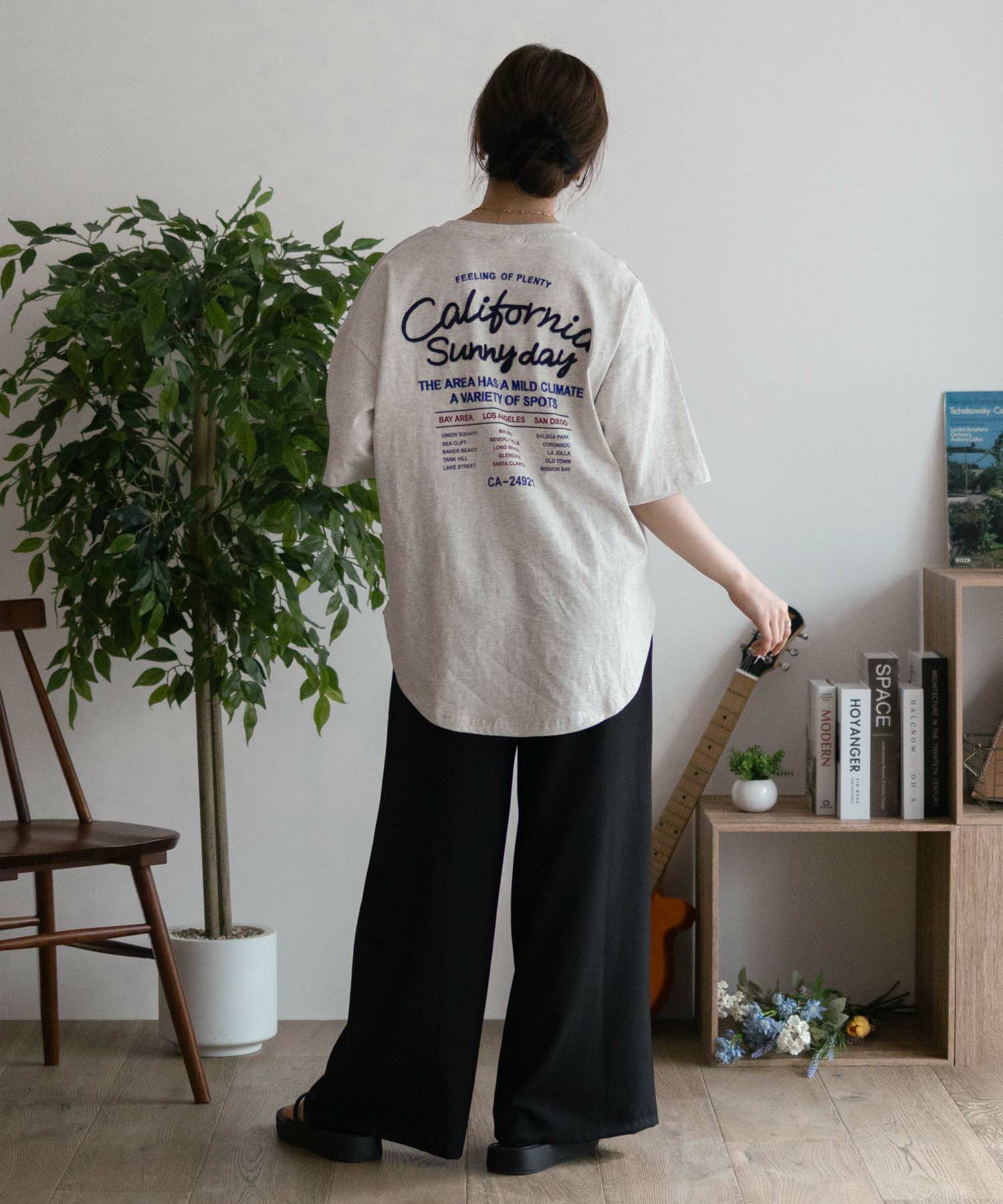 UNDERWRAPS ビッグ刺繍ラウンドTシャツ レディース ネコポス 対応商品
