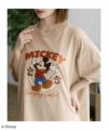 Disney ミッキーマウス チップ＆デール / サガラ刺繍Tシャツ レディース メール便 対応商品商品サムネイル-1