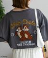 Disney ミッキーマウス チップ＆デール / サガラ刺繍Tシャツ レディース メール便 対応商品商品サムネイル-2