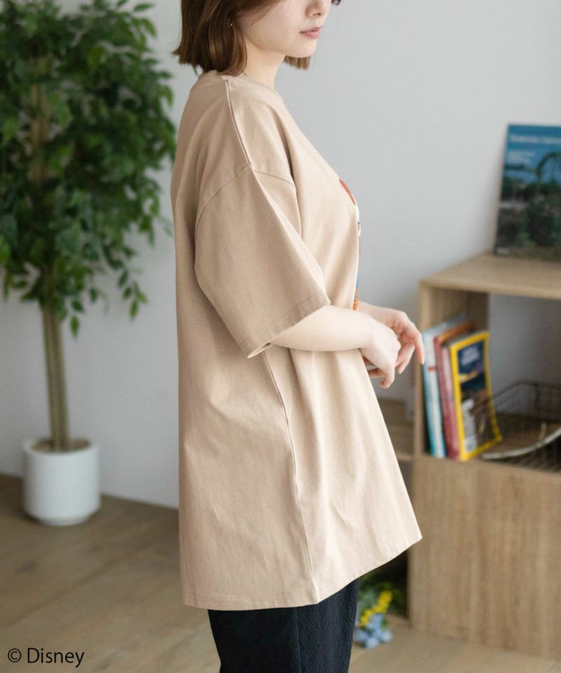 Disney ミッキーマウス チップ＆デール / サガラ刺繍Tシャツ レディース メール便 対応商品商品画像-8