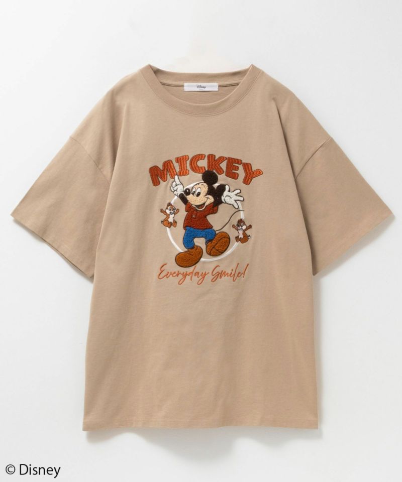Disney ミッキーマウス チップ＆デール / サガラ刺繍Tシャツ レディース メール便 対応商品商品画像-17