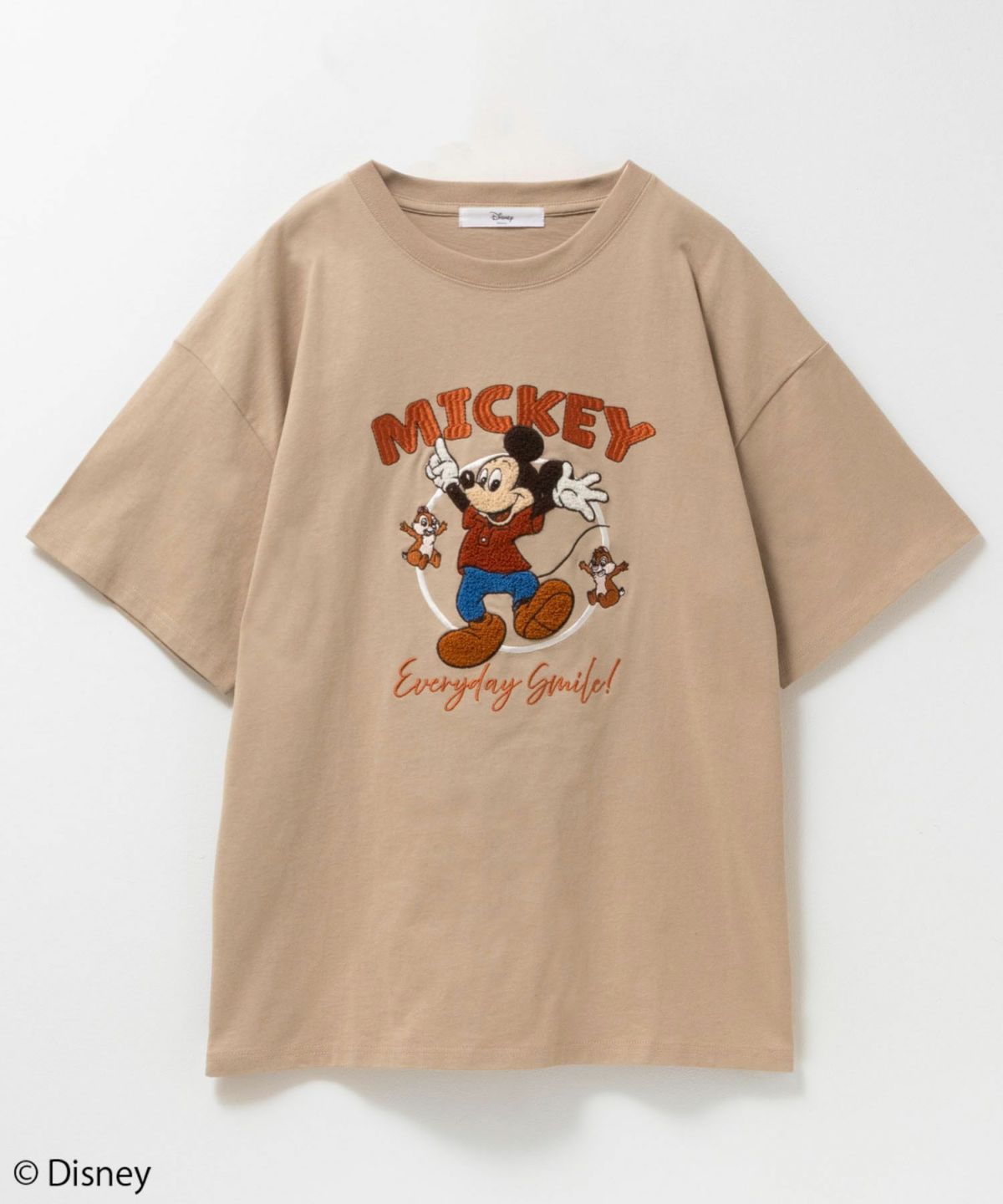Disney ミッキーマウス チップ＆デール / サガラ刺繍Tシャツ レディース ネコポス 対応商品
