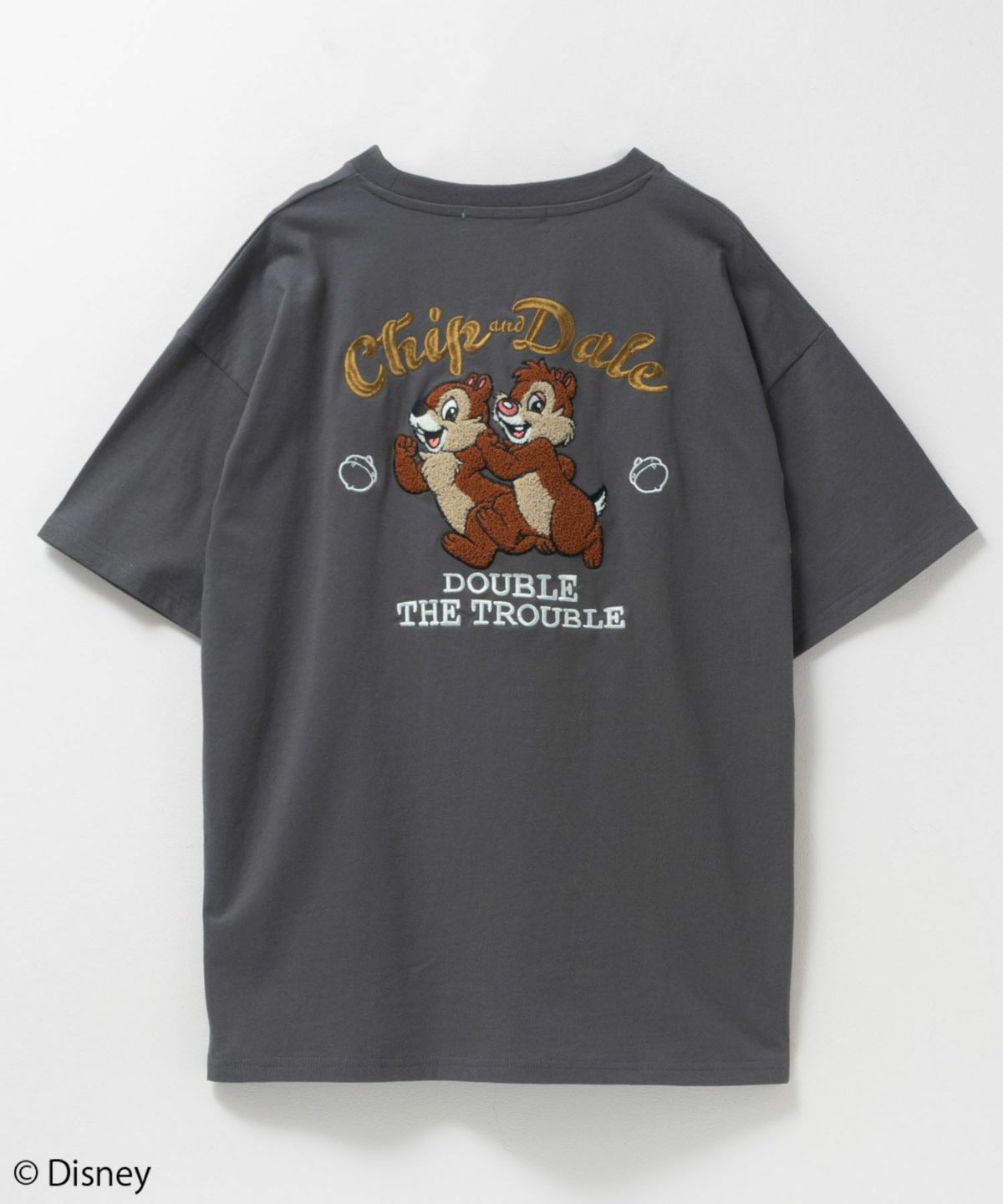 Disney ミッキーマウス チップ＆デール / サガラ刺繍Tシャツ レディース ネコポス 対応商品