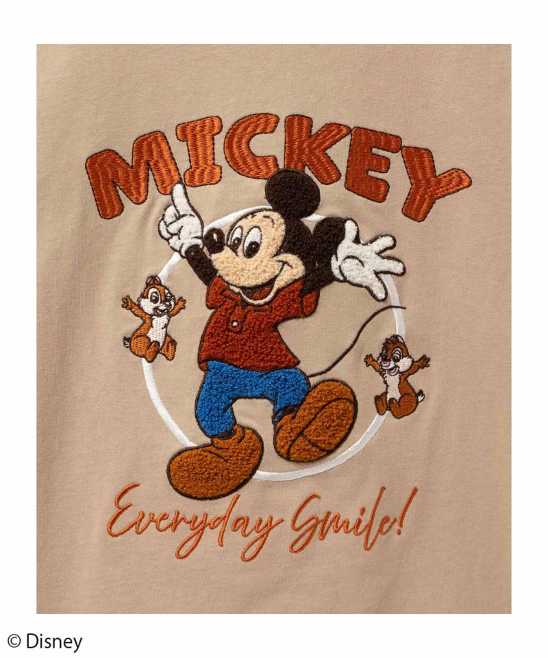 Disney ミッキーマウス チップ＆デール / サガラ刺繍Tシャツ レディース メール便 対応商品商品画像-21