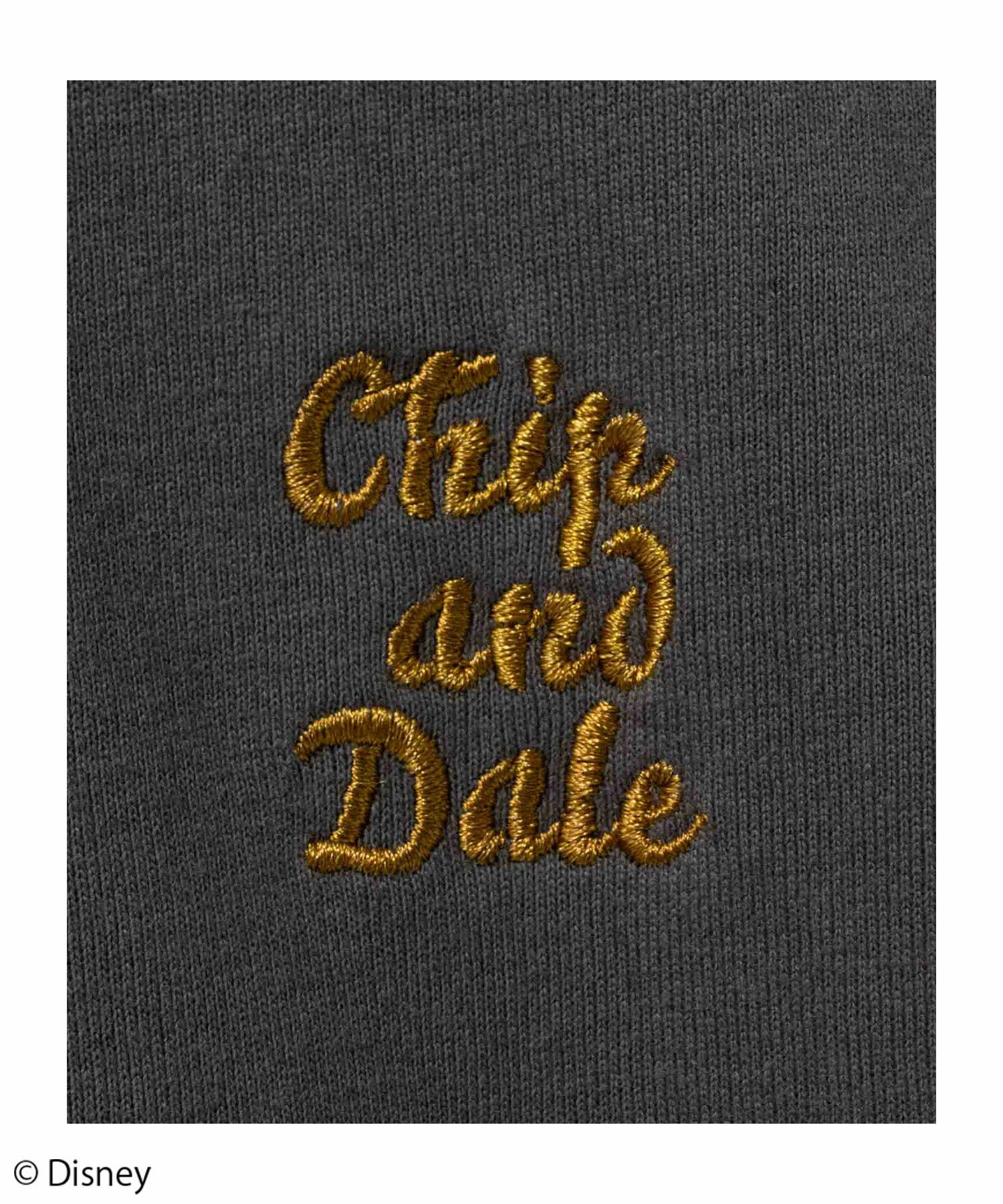 Disney ミッキーマウス チップ＆デール / サガラ刺繍Tシャツ レディース ネコポス 対応商品