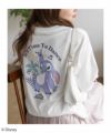 Disney スティッチ / プリント刺繍Tシャツ レディース ネコポス 対応商品