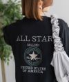 CONVERSE ポンチ素材 バック刺繍Tシャツ レディース ネコポス 対応商品