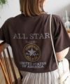 CONVERSE ポンチ素材 バック刺繍Tシャツ レディース ネコポス 対応商品