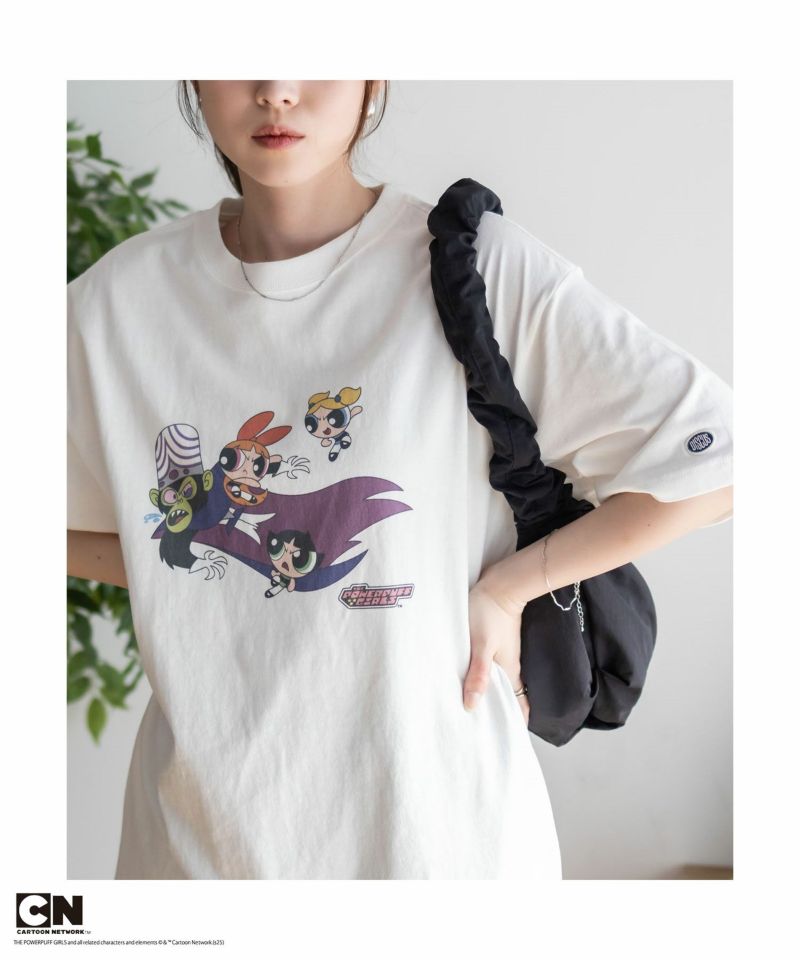 DISCUS/パワーパフ ガールズ  Tシャツ レディース ネコポス 対応商品商品画像-1