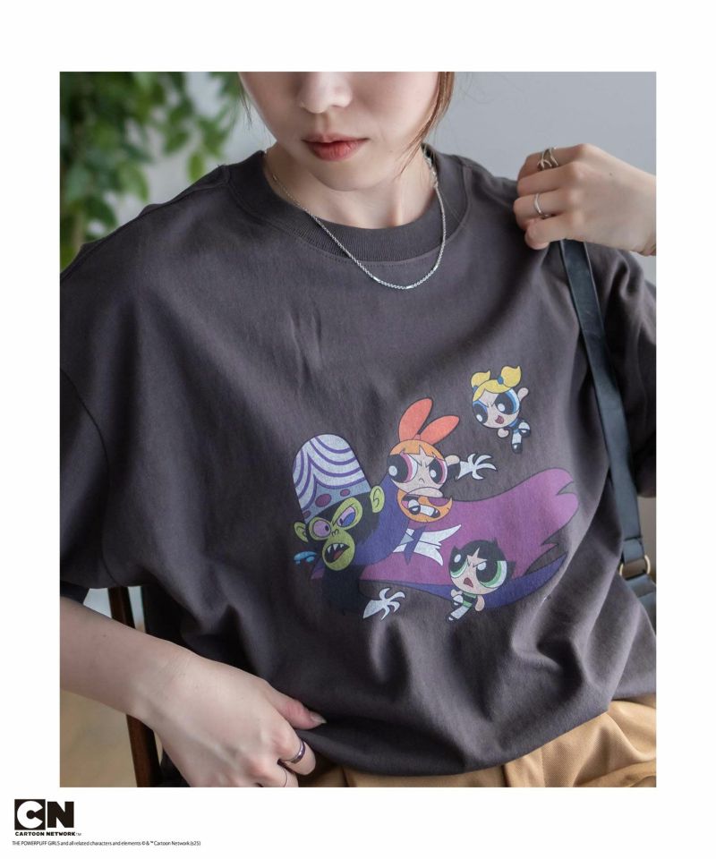 DISCUS/パワーパフ ガールズ  Tシャツ レディース ネコポス 対応商品商品画像-2