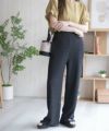 nAvy ふくれワイドパンツ レディース