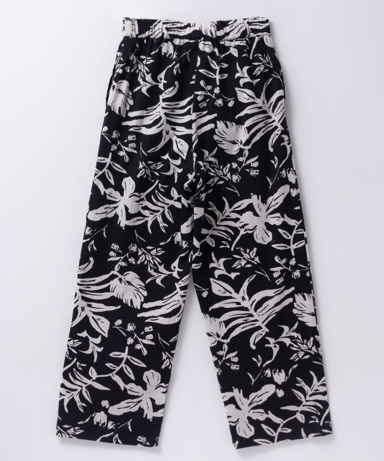 Howdy Marie インドファブリック 綿麻ワイドパンツ レディース