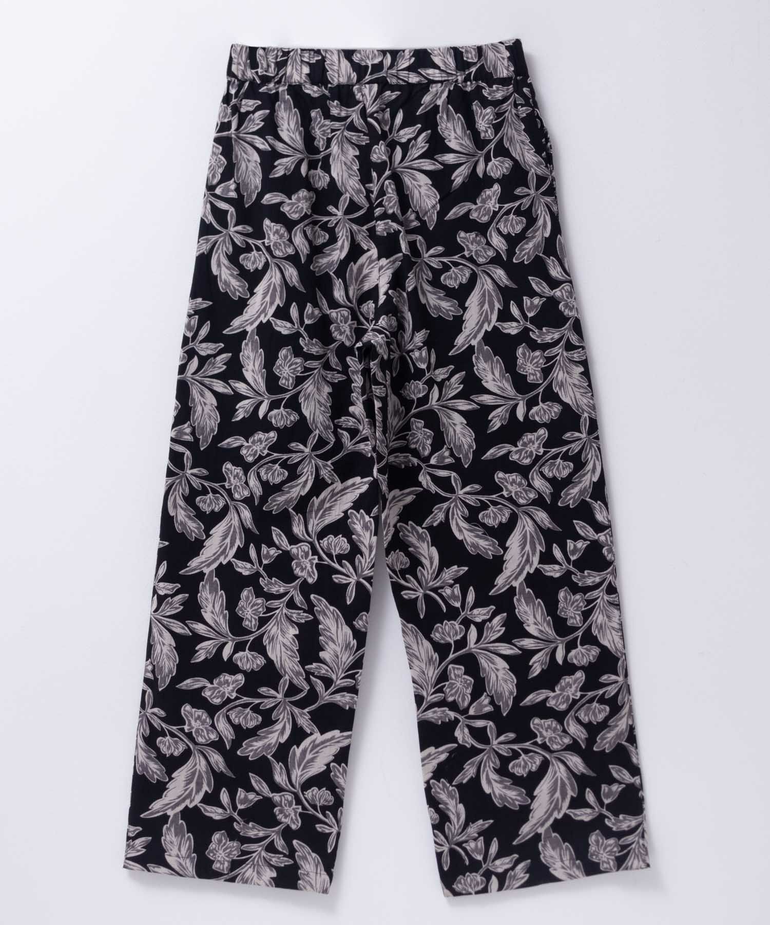 Howdy Marie インドファブリック 綿麻ワイドパンツ レディース