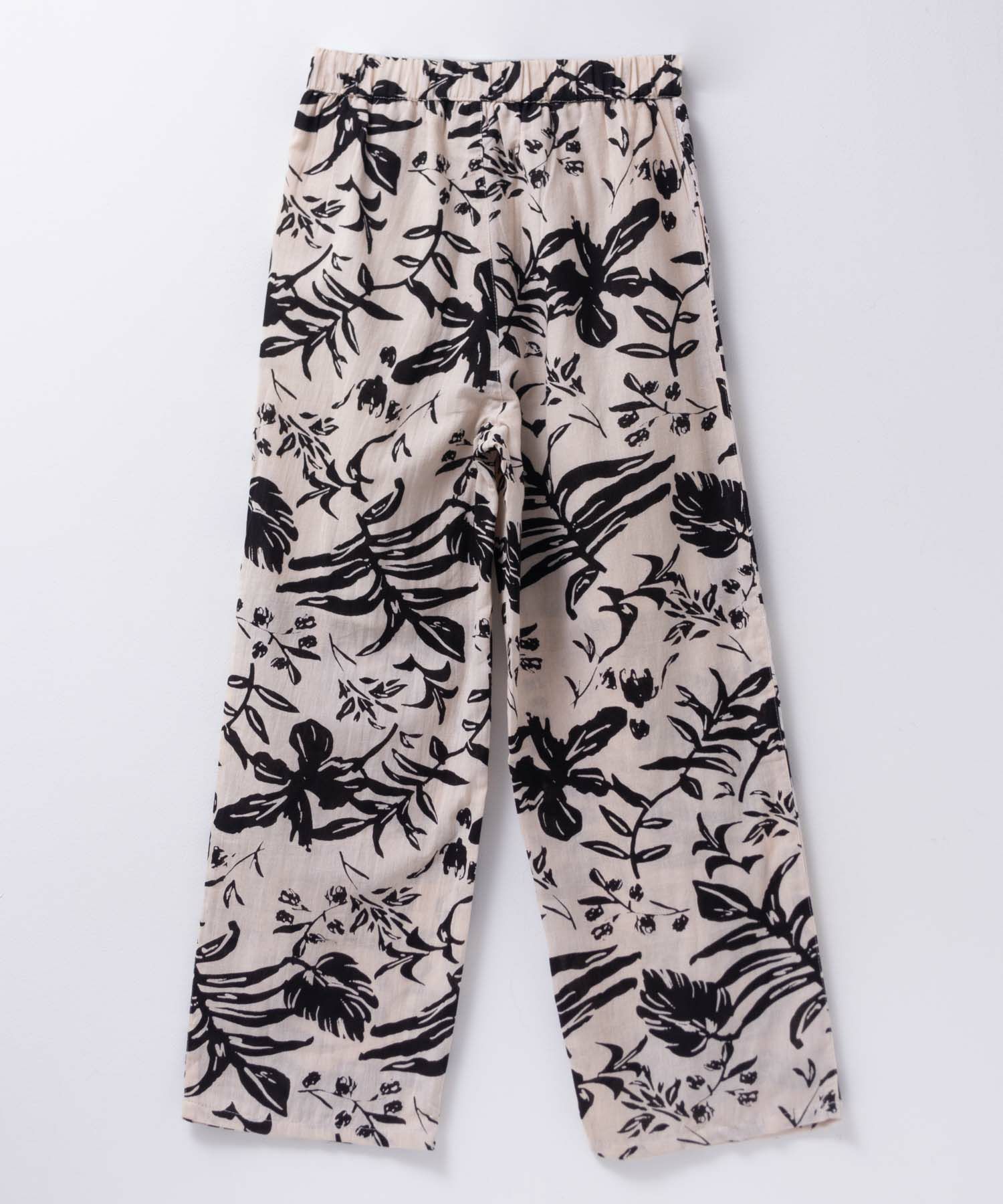 Howdy Marie インドファブリック 綿麻ワイドパンツ レディース