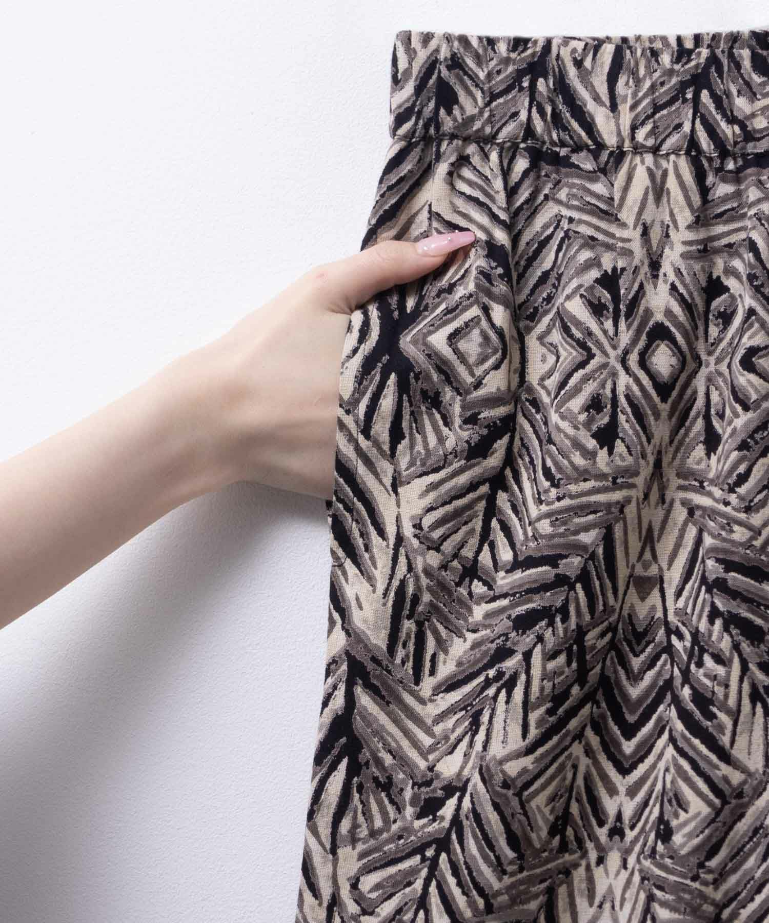 Howdy Marie  インドファブリック 綿麻ワイドパンツ レディース商品画像-31