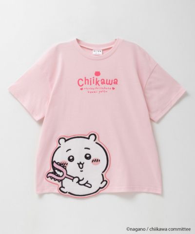 ちいかわ アップリケ半袖Tシャツ ちいかわ キッズ ネコポス 対応商品