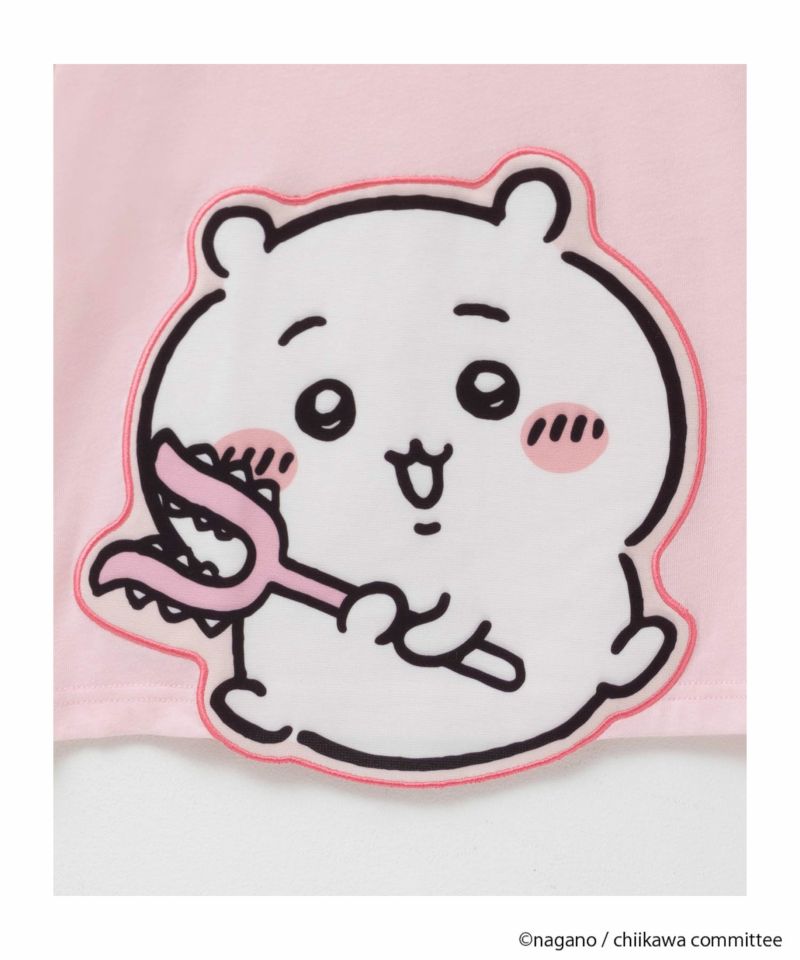 ちいかわ アップリケ半袖Tシャツ ちいかわ キッズ メール便 対応商品商品画像-4