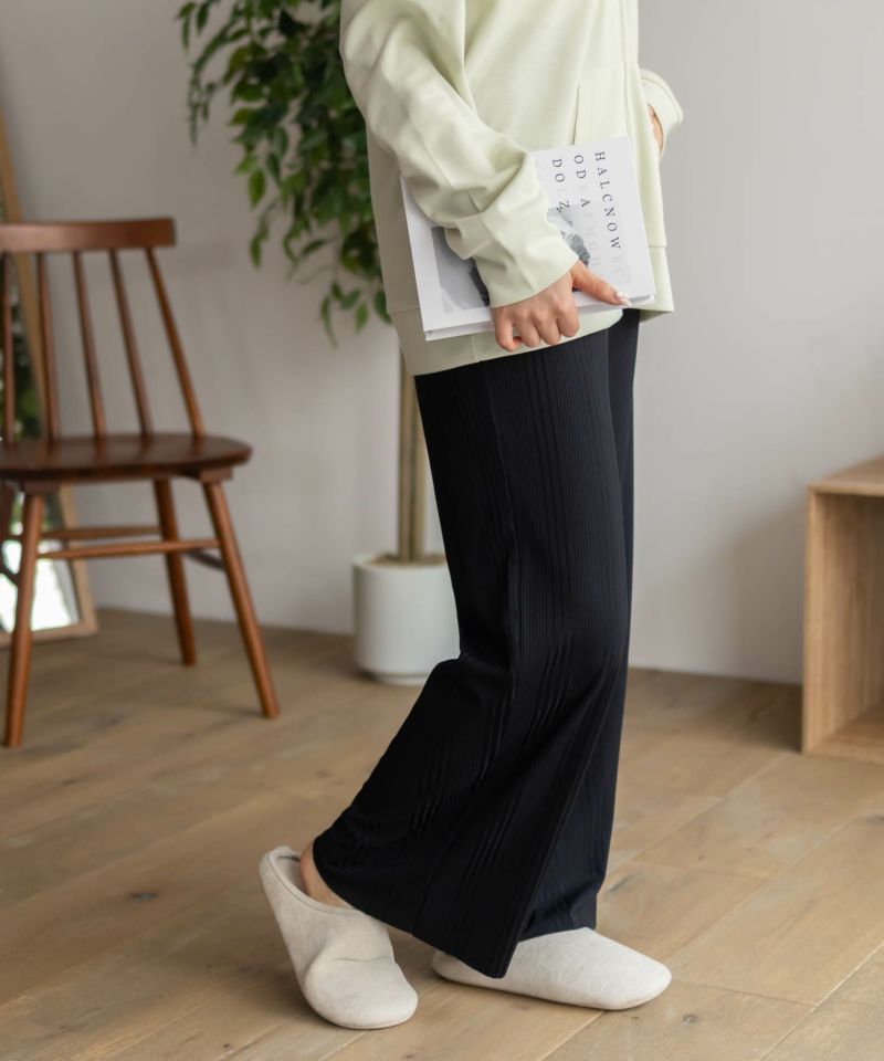 NAVY  ハピ楽 セルフカットランダムテレコパンツ レディース商品画像-4