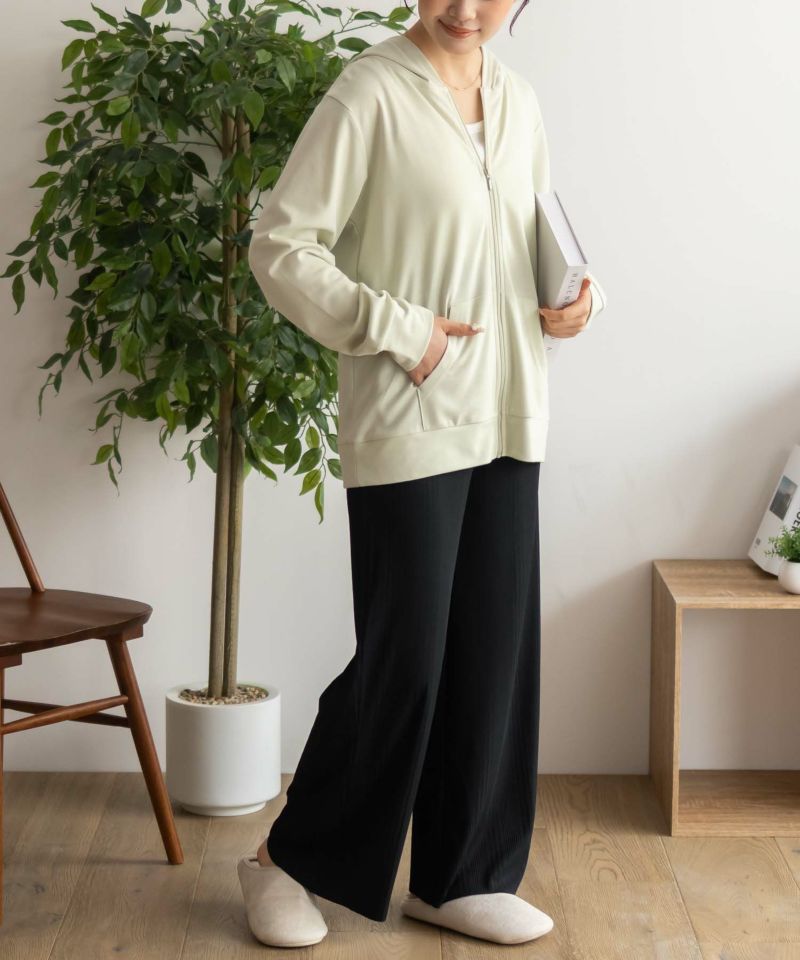 NAVY ハピ楽 セルフカットランダムテレコパンツ レディース商品画像-9