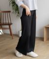 NAVY ハピ楽 セルフカットプリーツパンツ レディース