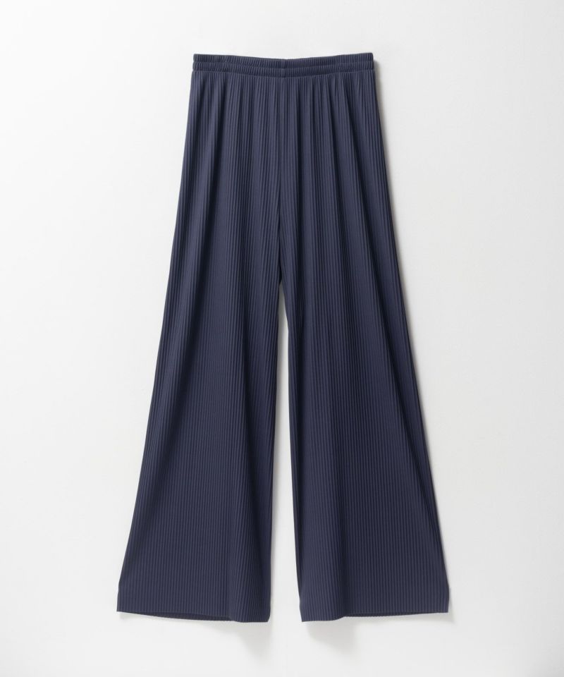 NAVY  ハピ楽 セルフカットプリーツパンツ レディース商品画像-25