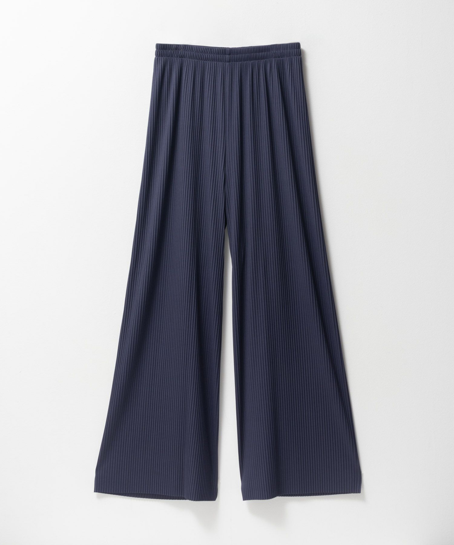 NAVY  ハピ楽 セルフカットプリーツパンツ レディース商品画像-25