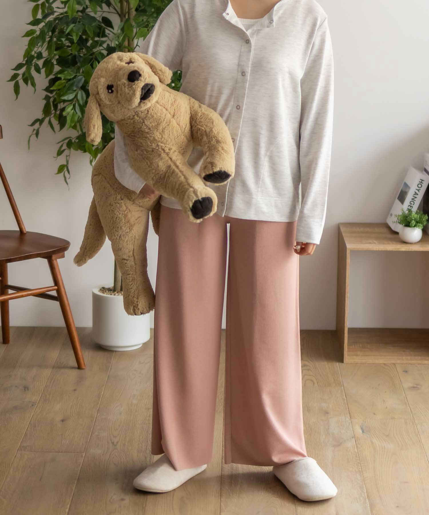 NAVY  ハピ楽 セルフカットドリスパンツ レディース商品画像-4