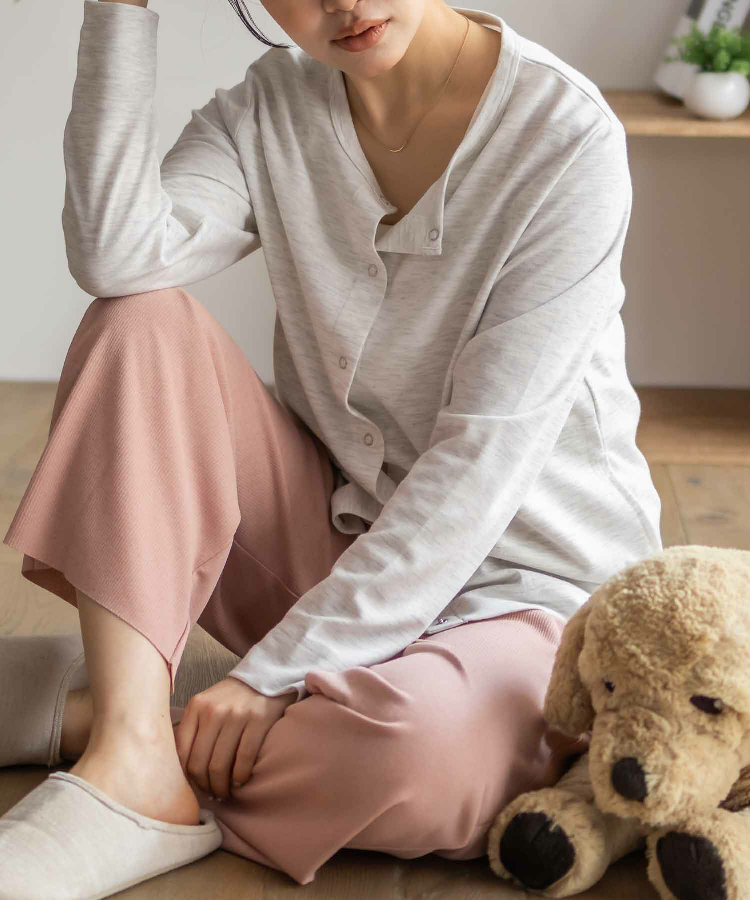 NAVY  ハピ楽 セルフカットドリスパンツ レディース商品画像-7