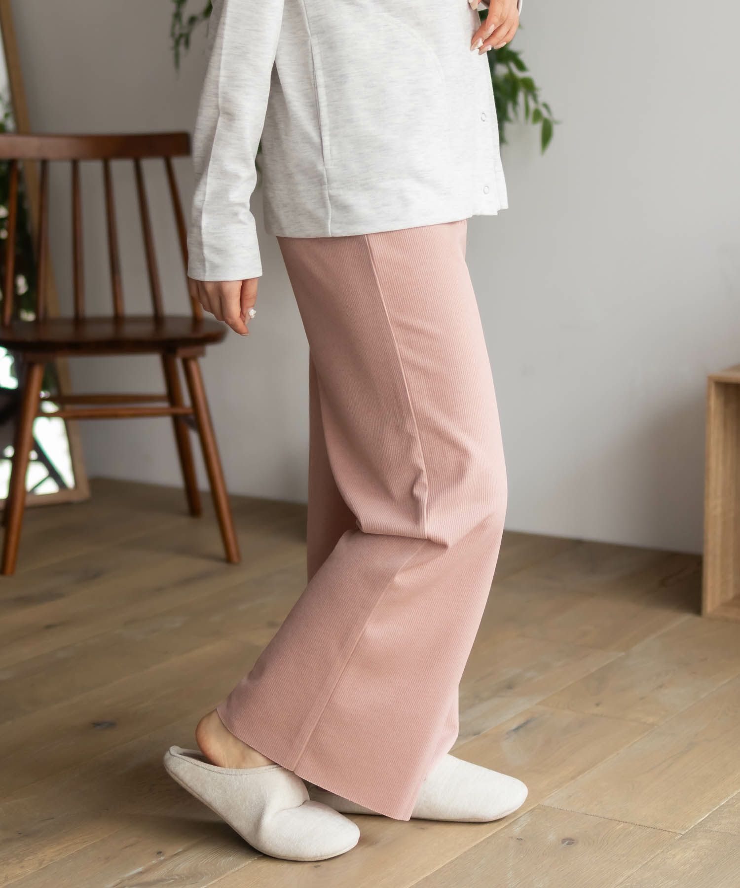 NAVY  ハピ楽 セルフカットドリスパンツ レディース商品画像-8