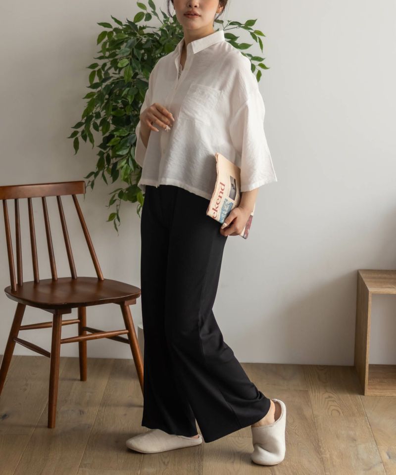 NAVY  ハピ楽 セルフカットドリスパンツ レディース商品画像-15