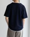 NAVY SARARI  接触冷感 キーネックフェイクレイヤードTシャツ メンズ メール便 対応商品商品サムネイル-19