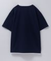 NAVY SARARI  接触冷感 キーネックフェイクレイヤードTシャツ メンズ メール便 対応商品商品サムネイル-30