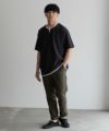 NAVY SARARI  接触冷感 キーネックフェイクレイヤードTシャツ メンズ メール便 対応商品商品サムネイル-37