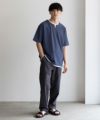 NAVY SARARI  接触冷感 キーネックフェイクレイヤードTシャツ メンズ メール便 対応商品商品サムネイル-38