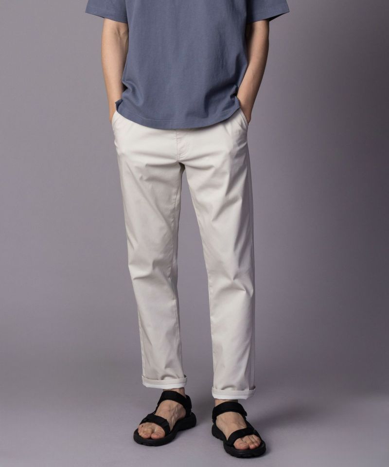 NAVY SARARI 裏メッシュドビーストレートパンツ メンズ NAVY SARARI 裏メッシュドビーストレートパンツ メンズ