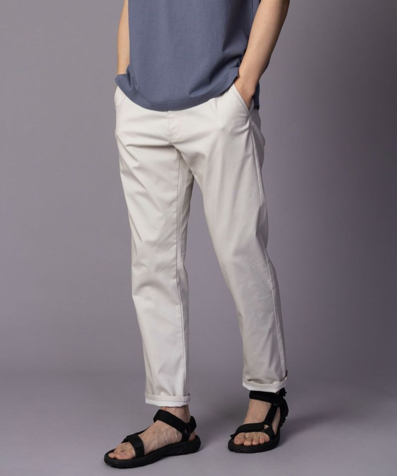 NAVY SARARI 裏メッシュドビーストレートパンツ メンズ商品画像-11