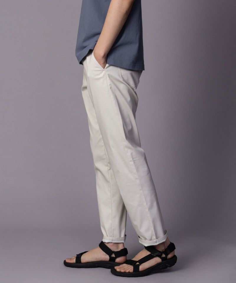 NAVY SARARI 裏メッシュドビーストレートパンツ メンズ商品画像-12