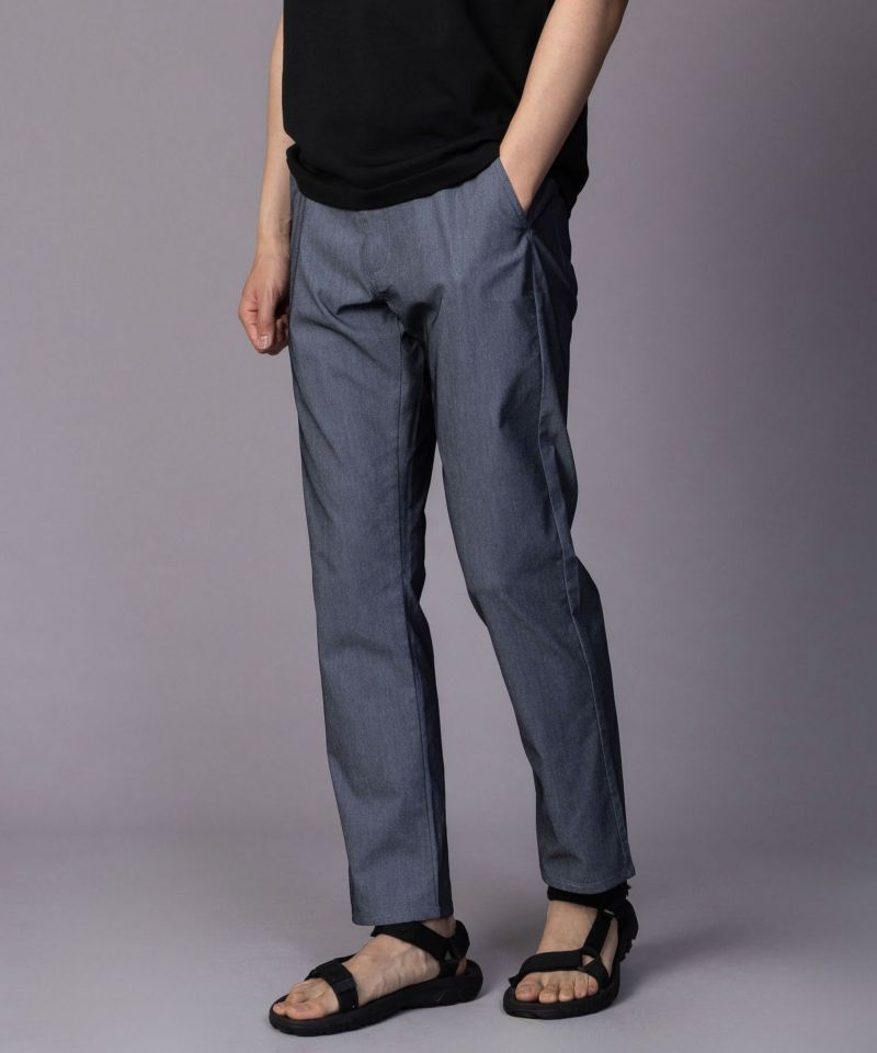 NAVY SARARI 裏メッシュドビーストレートパンツ メンズ商品画像-17